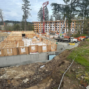 Prefabricated Wood Frame Apartment Construction in British Columbia