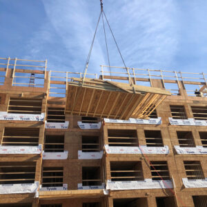 Framing Apartment Building in Langford