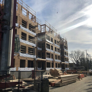 Pre-Fab Framing Apartment Building in Langford