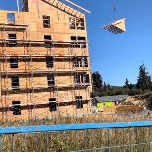 Prefabricated Wood Frame Apartment Construction in Sooke British Columbia